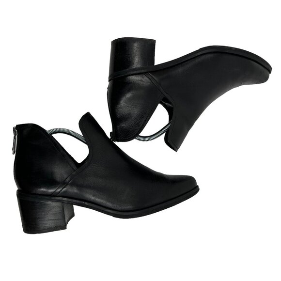 Blondo Waterproof Black Square Toe Heeled Ankle Boots Women's 10 M - Picture 12 of 16